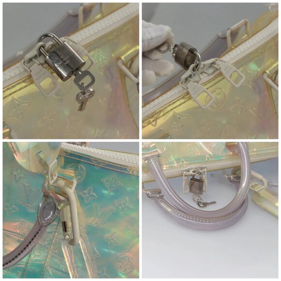 LOUIS VUITTON Monogram Prism Keepall Bandouliere 50 Bag M53271 LV Auth JB033A - Picture 16 of 16